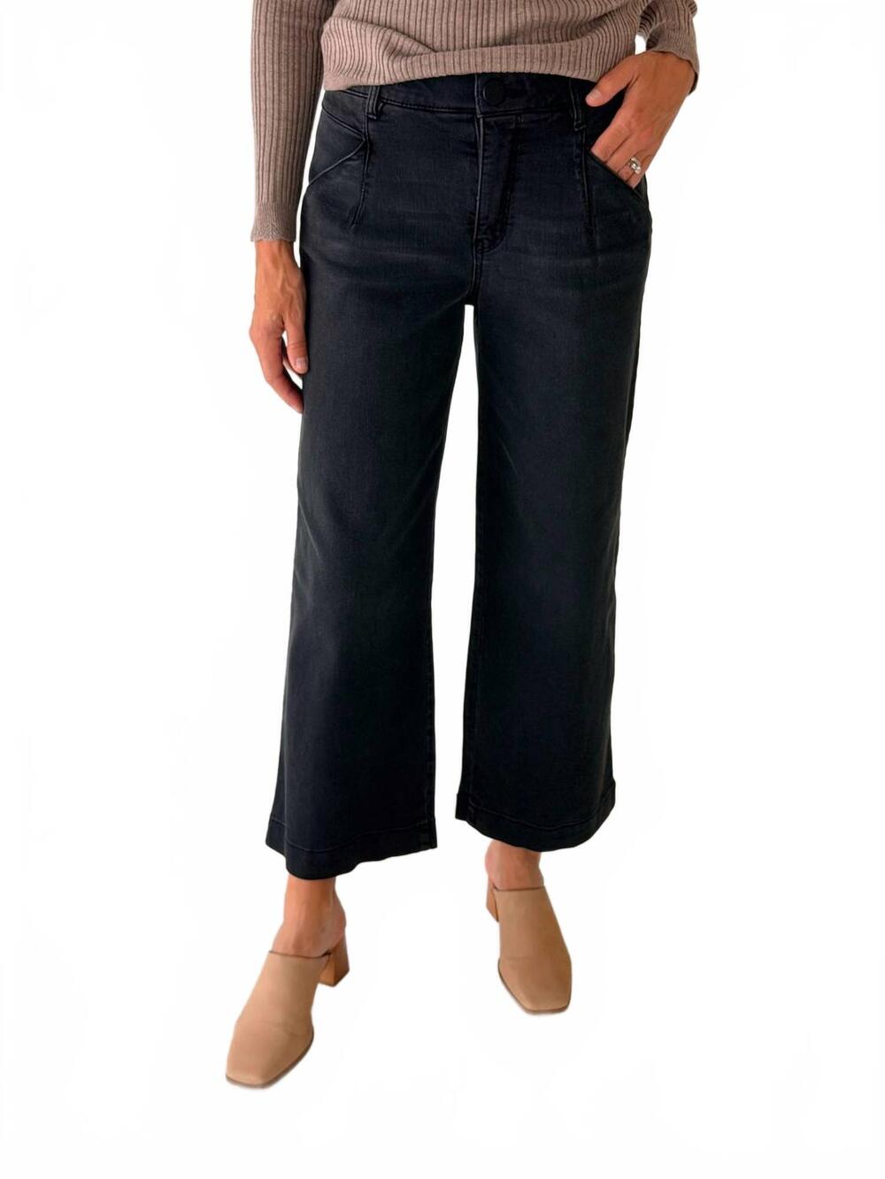 NEW WIT & WISDOM wyatt skyrise jeans in washed black